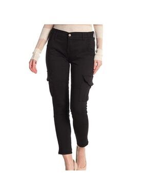 NSF The Vincent Skinny Cargo Pants Black size 24